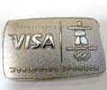 Visa All Silver Logo Pin